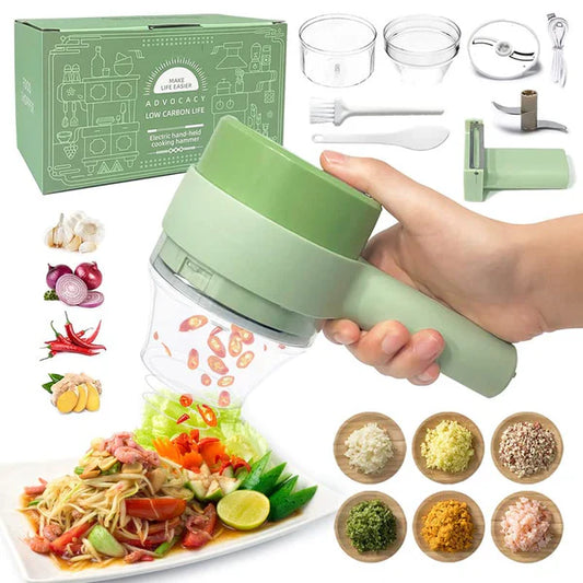 Rechargeable 4 in 1 Electric Vegetable Cutter